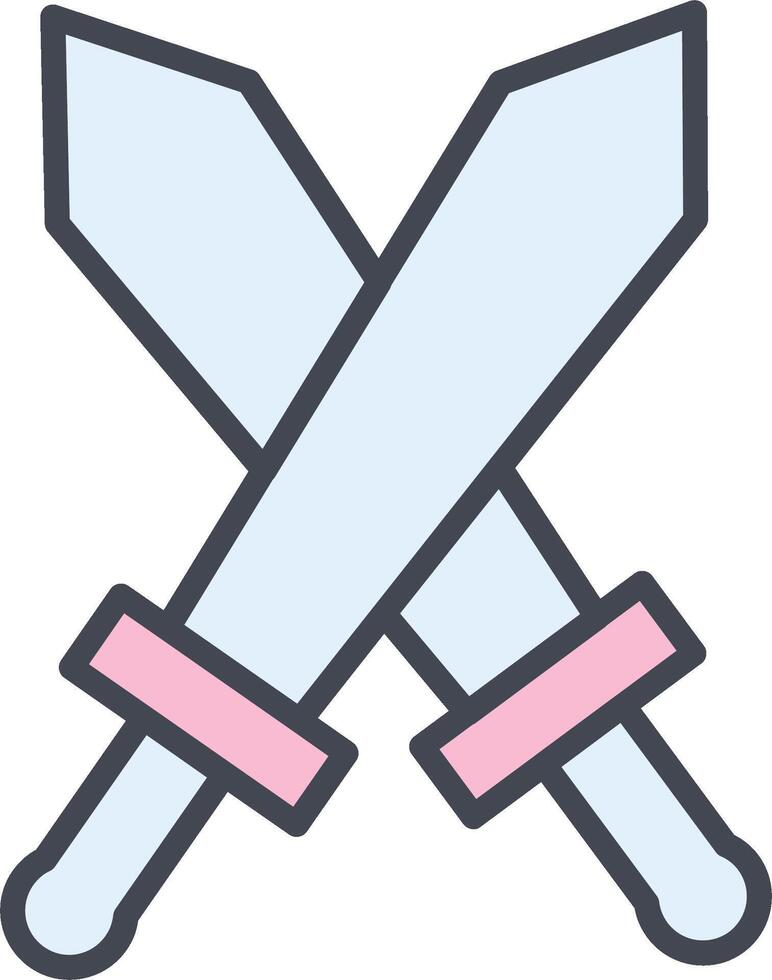 Two Swords Vector Icon