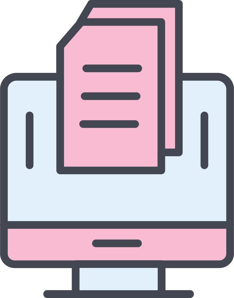 icono de vector de documento