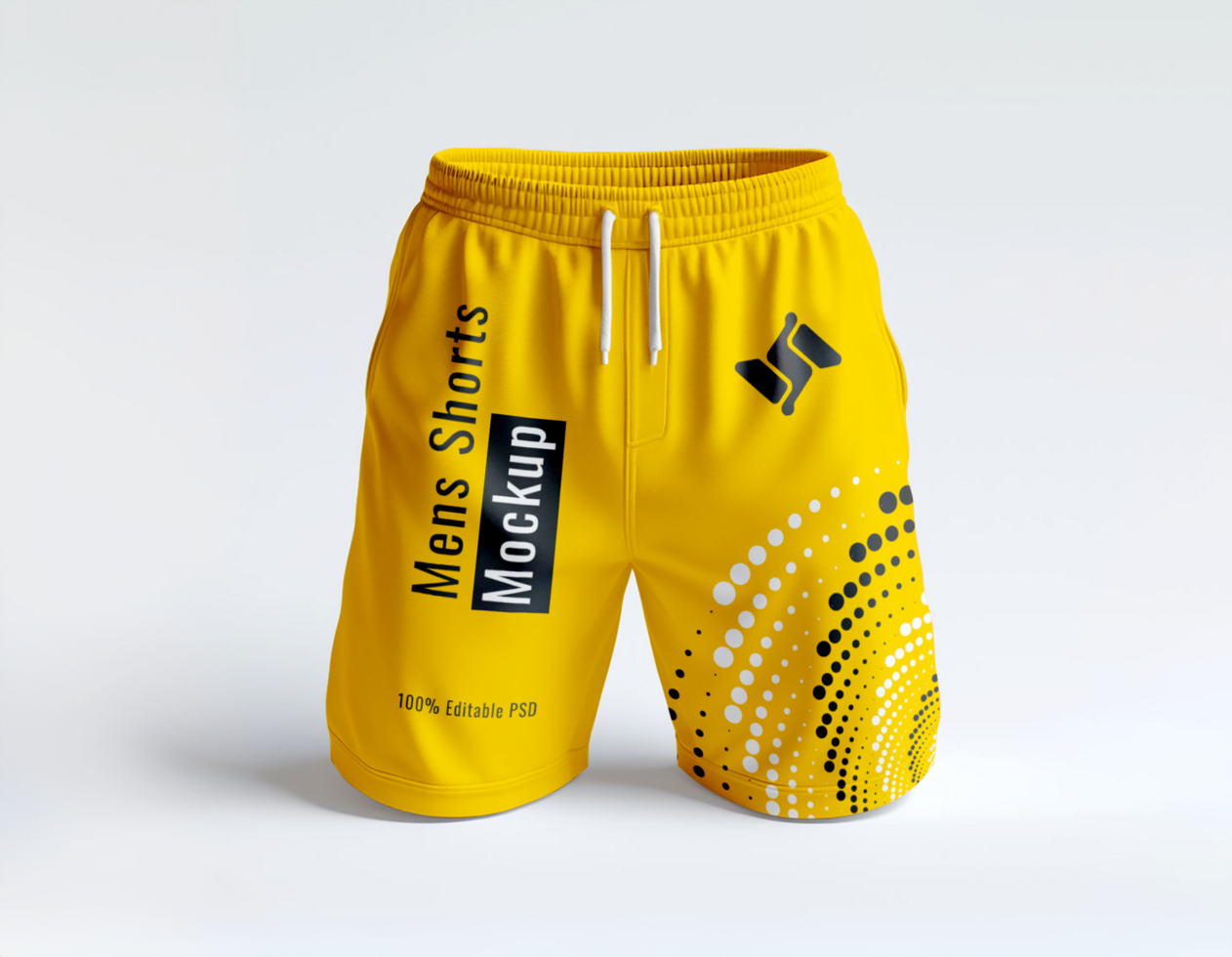 Men's shorts mockup psd