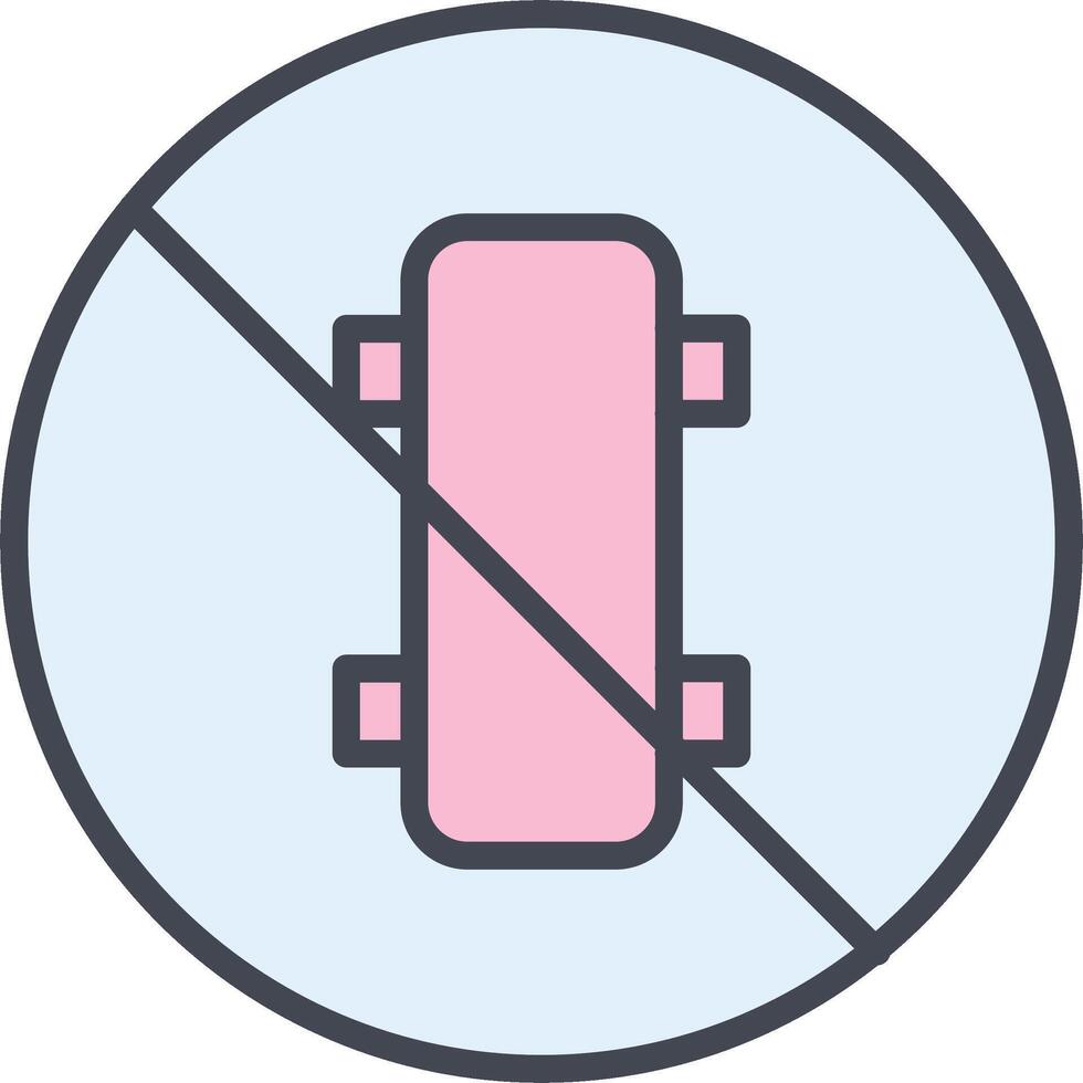 No Skating Vector Icon