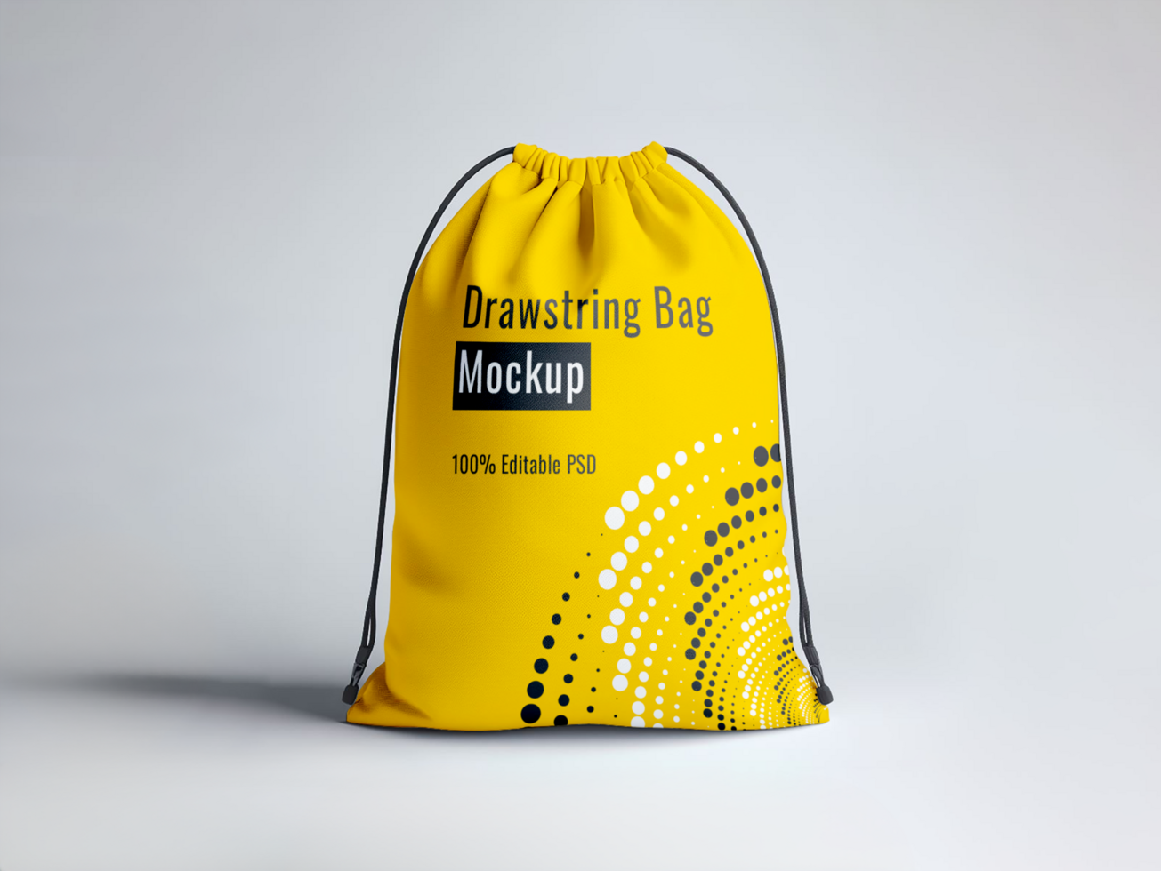 Drawstring bag mockup psd