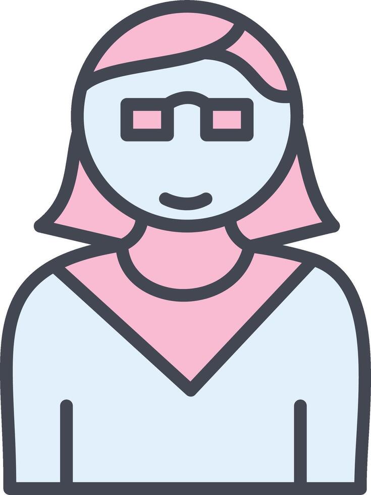 Female Professor Vector Icon
