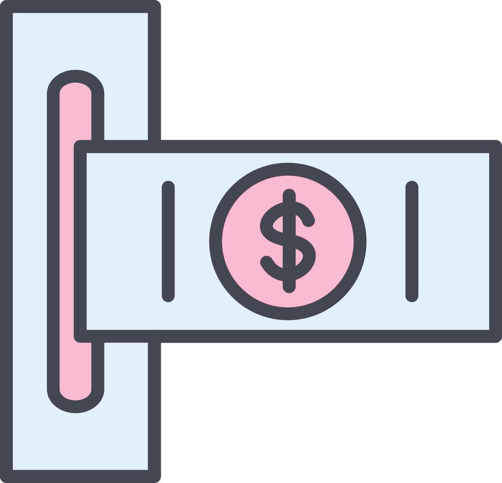 Slot of Bills Vector Icon