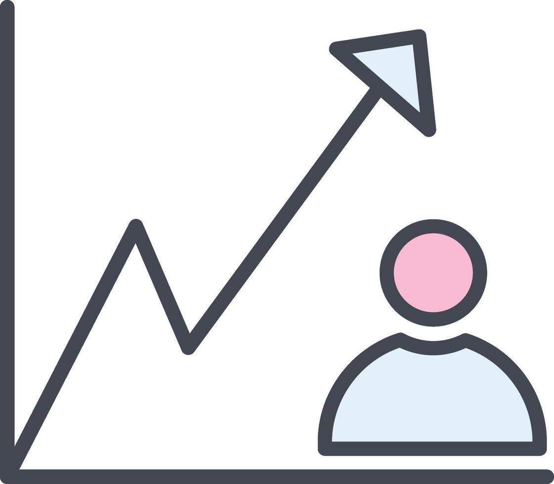 icono de vector de crecimiento empresarial