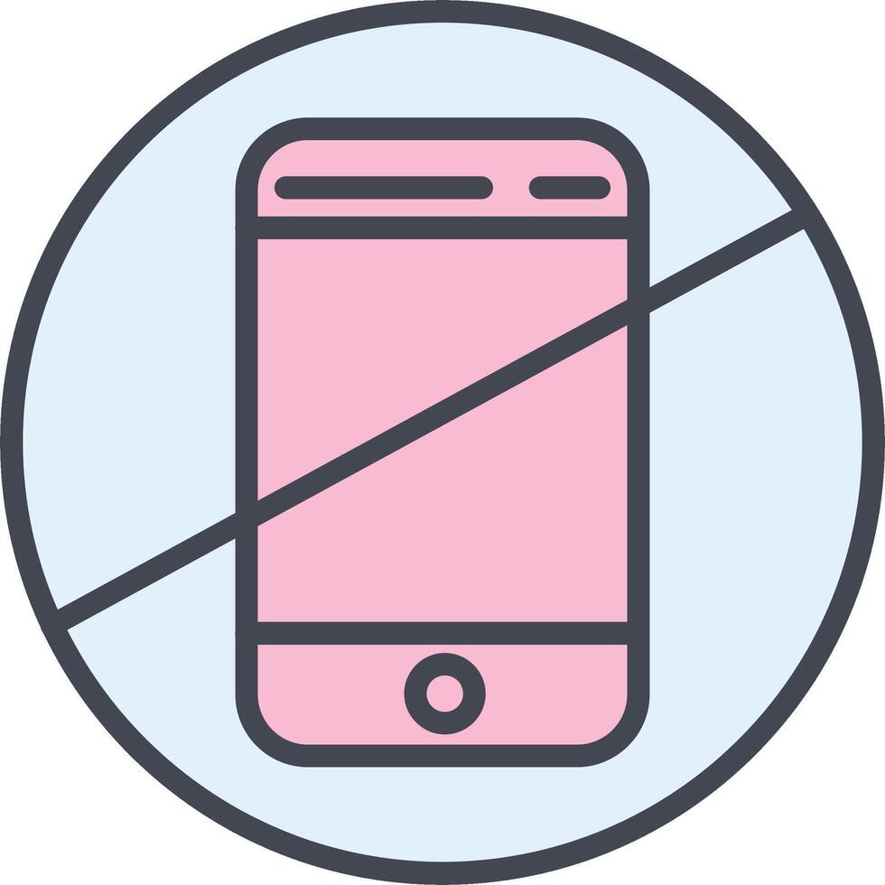 No Cell Phones Vector Icon