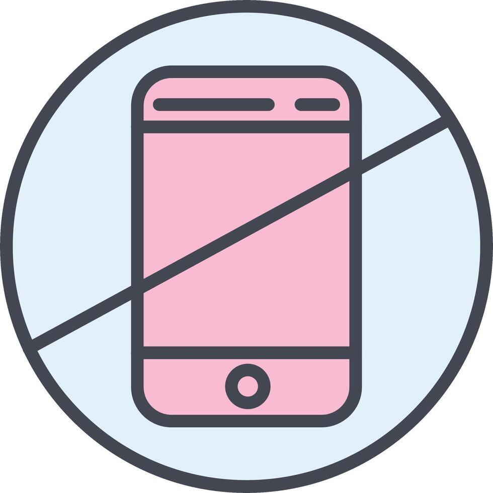 No Cell Phones Vector Icon