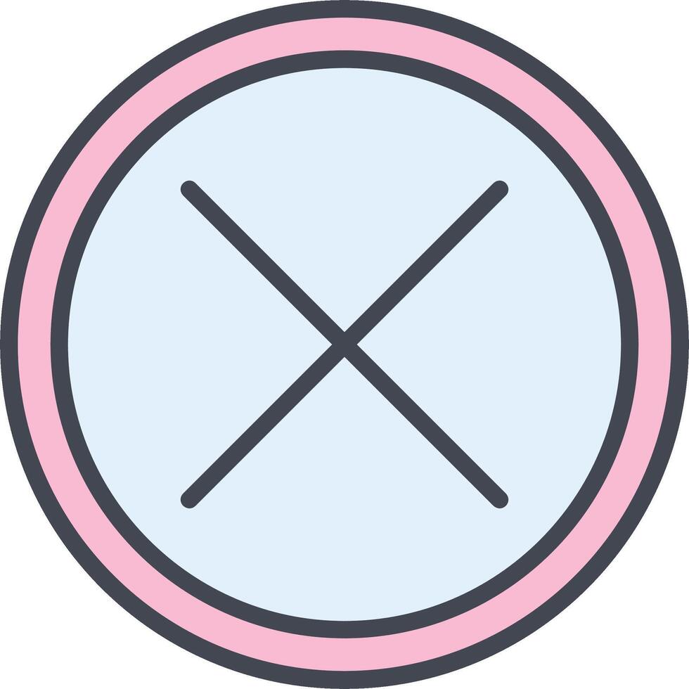 Do Not Cross Vector Icon