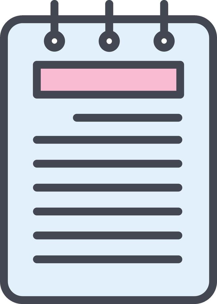 Notepad Vector Icon