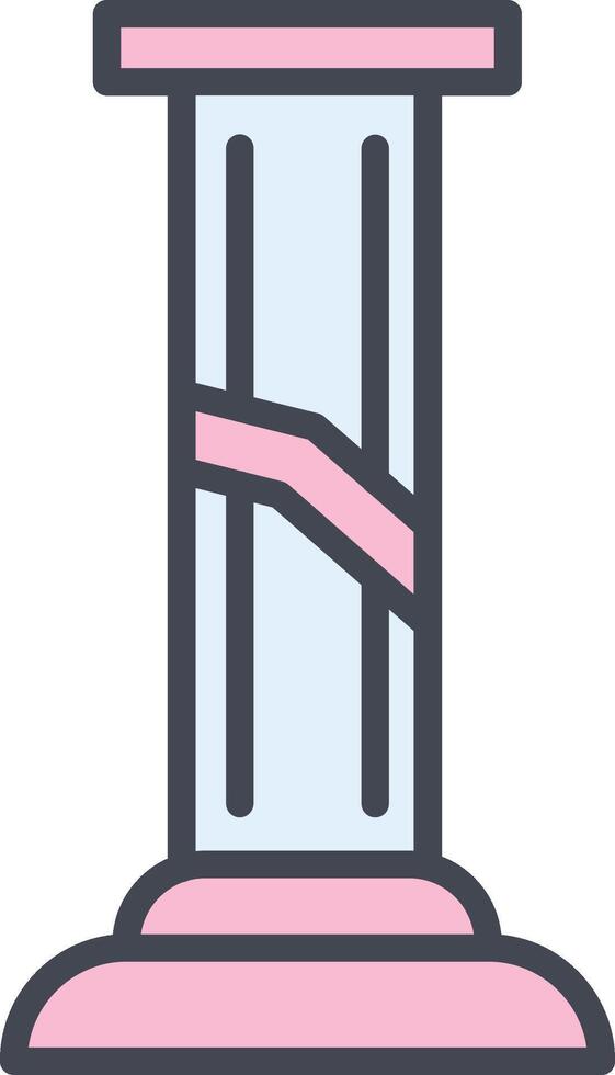 Broken Pillar Vector Icon