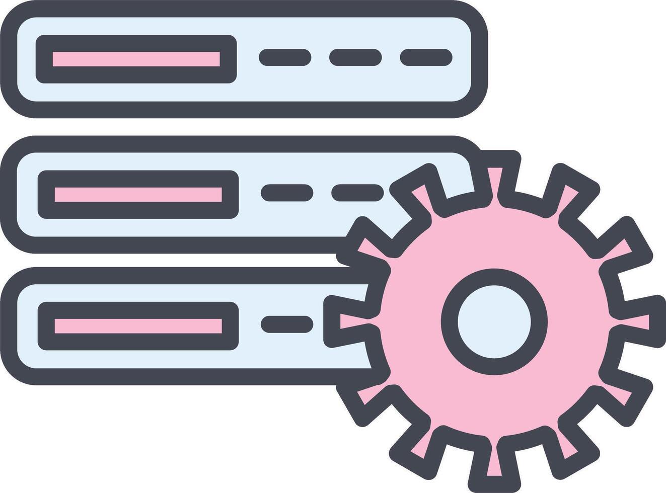 Database Setting Vector Icon