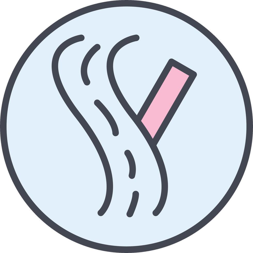 Linked Road Sign Vector Icon