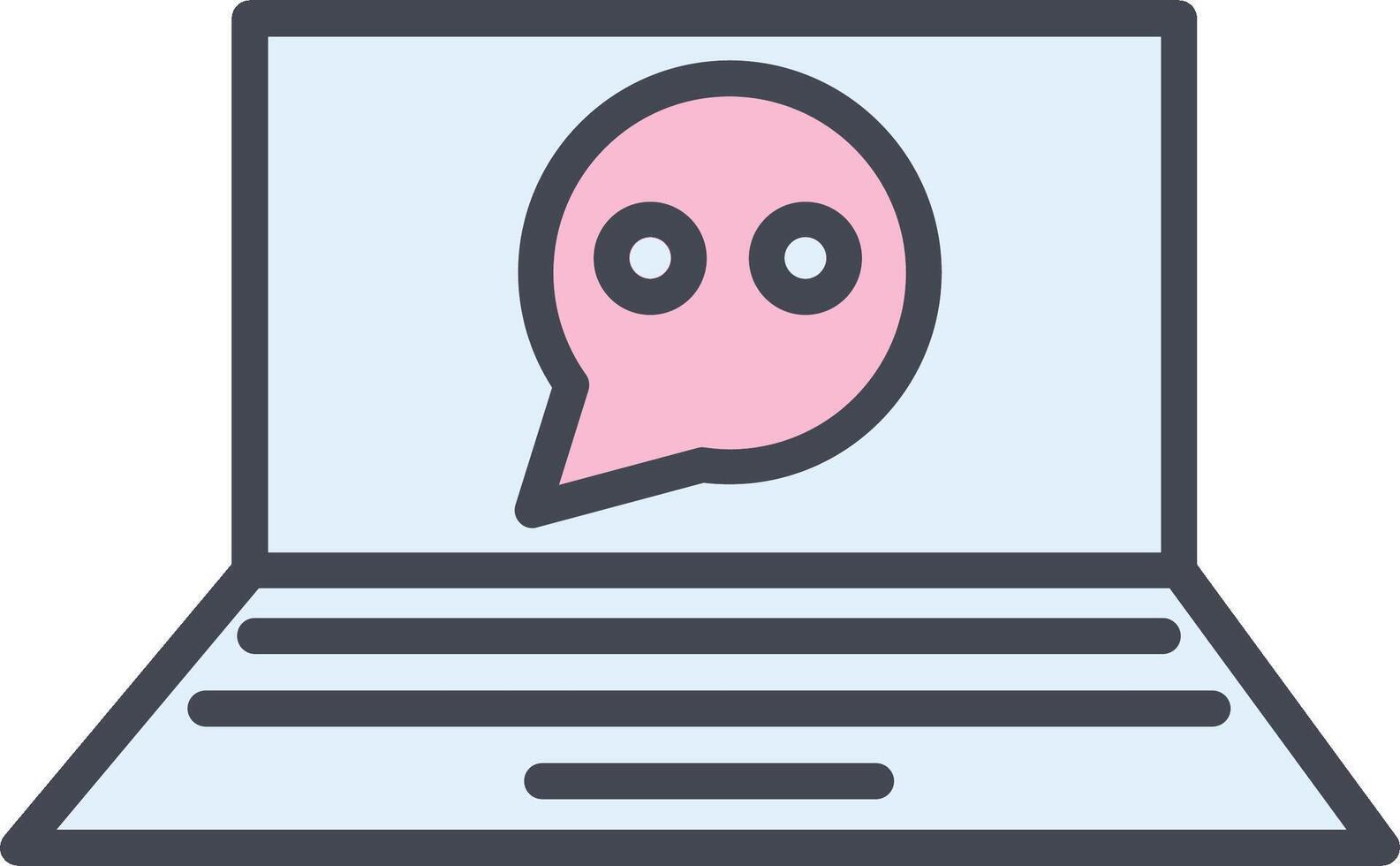 Online Conversation Vector Icon