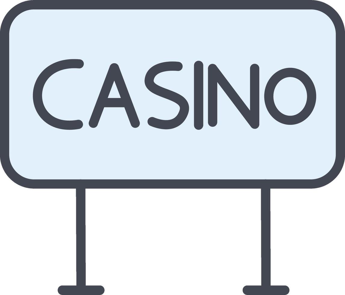 Casino Sign Vector Icon