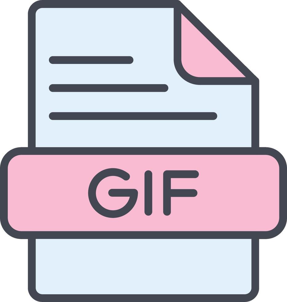 icono de vector de gif