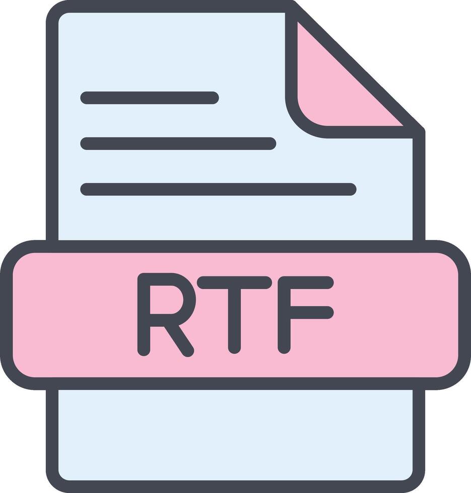 RTF Vector Icon