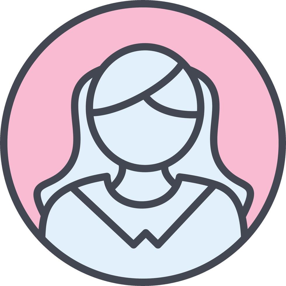 Female Profile Vector Icon