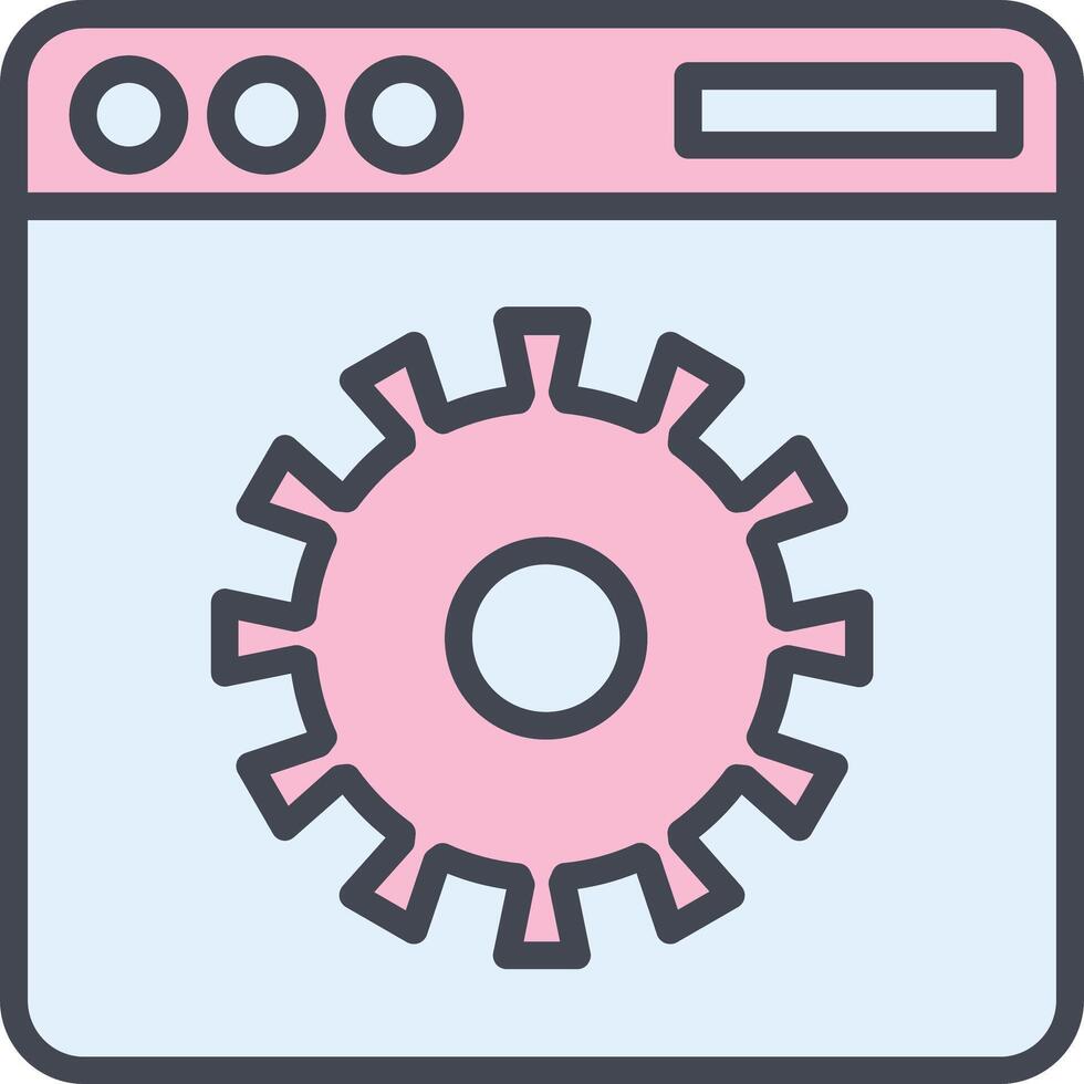 Website Settings Vector Icon