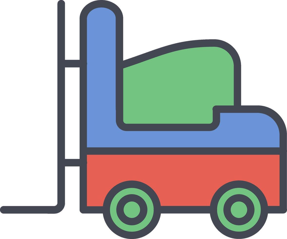 Forklift Vector Icon