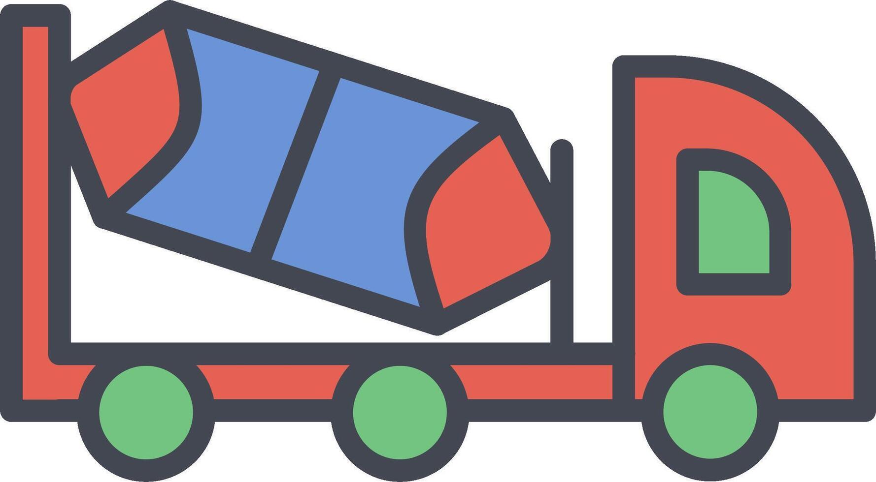 Cement Truck Vector Icon