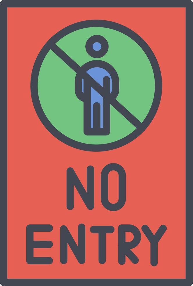 No Entry Sign Vector Icon