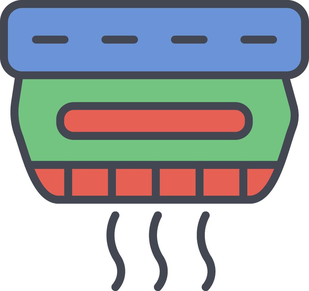 icono de vector de detector de humo