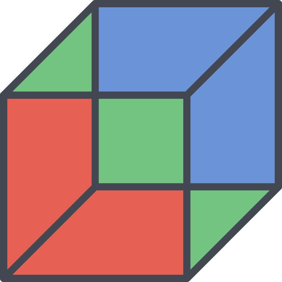 icono de vector de cubo