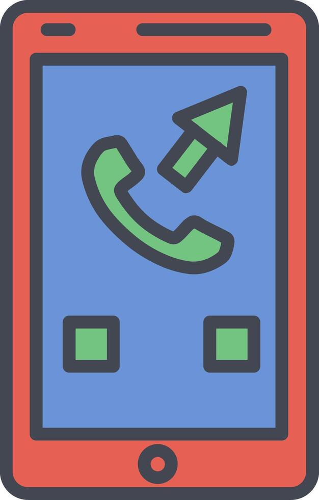 Outgoing Call Vector Icon