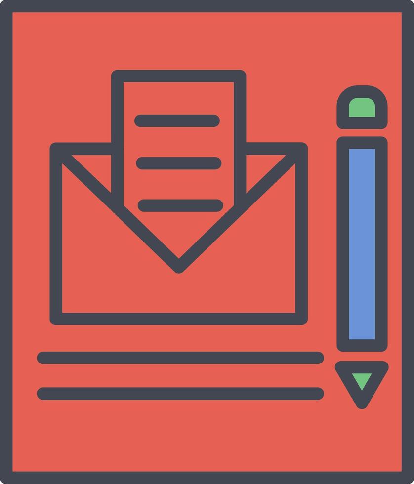 Mail Edit Vector Icon