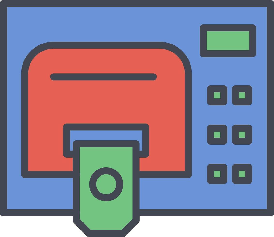 ATM Service Vector Icon