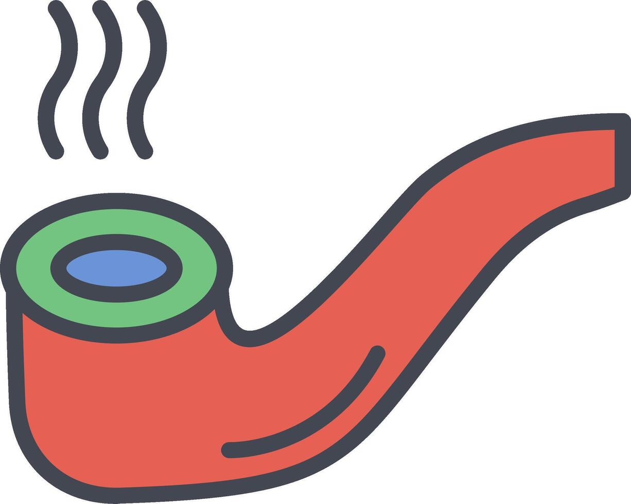 Cigar Pipe Vector Icon