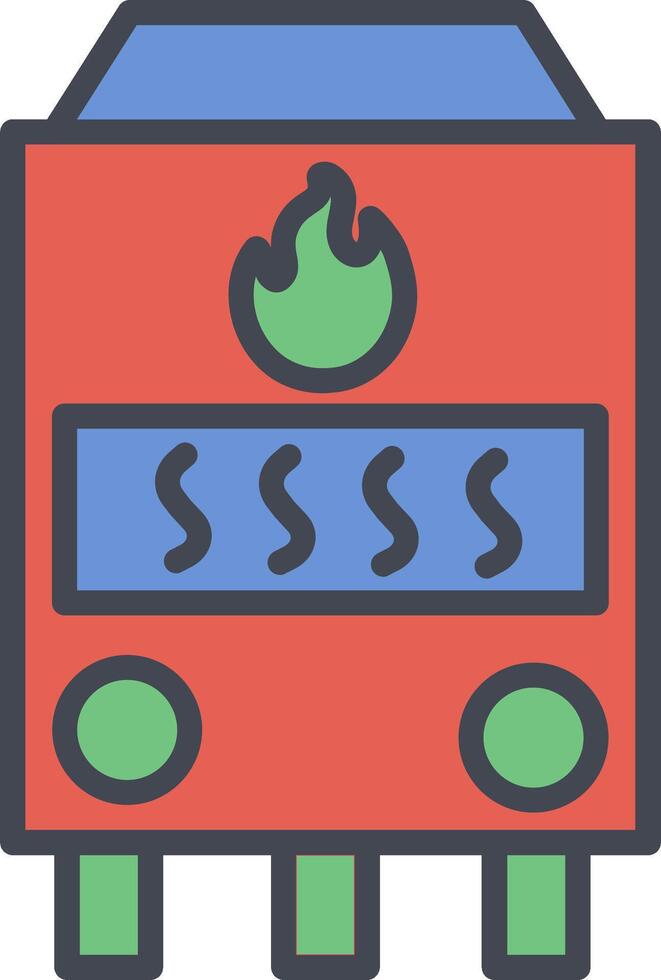Gas Furnace Vector Icon