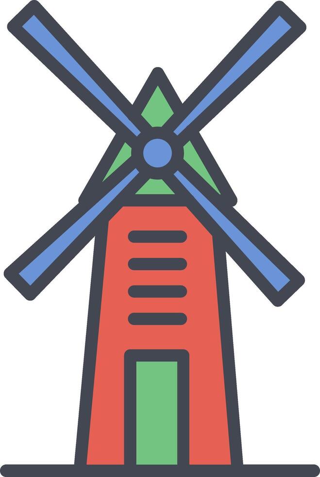 Windmill Vector Icon