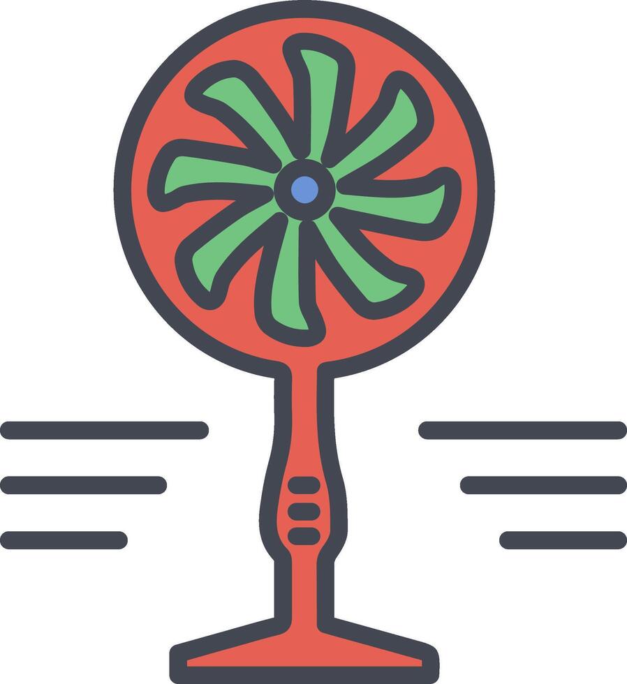 icono de vector de ventilador