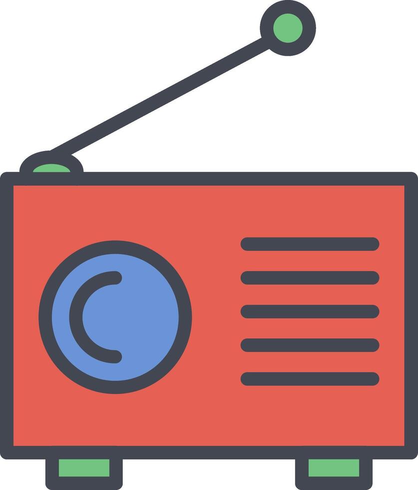 Old Radio Vector Icon