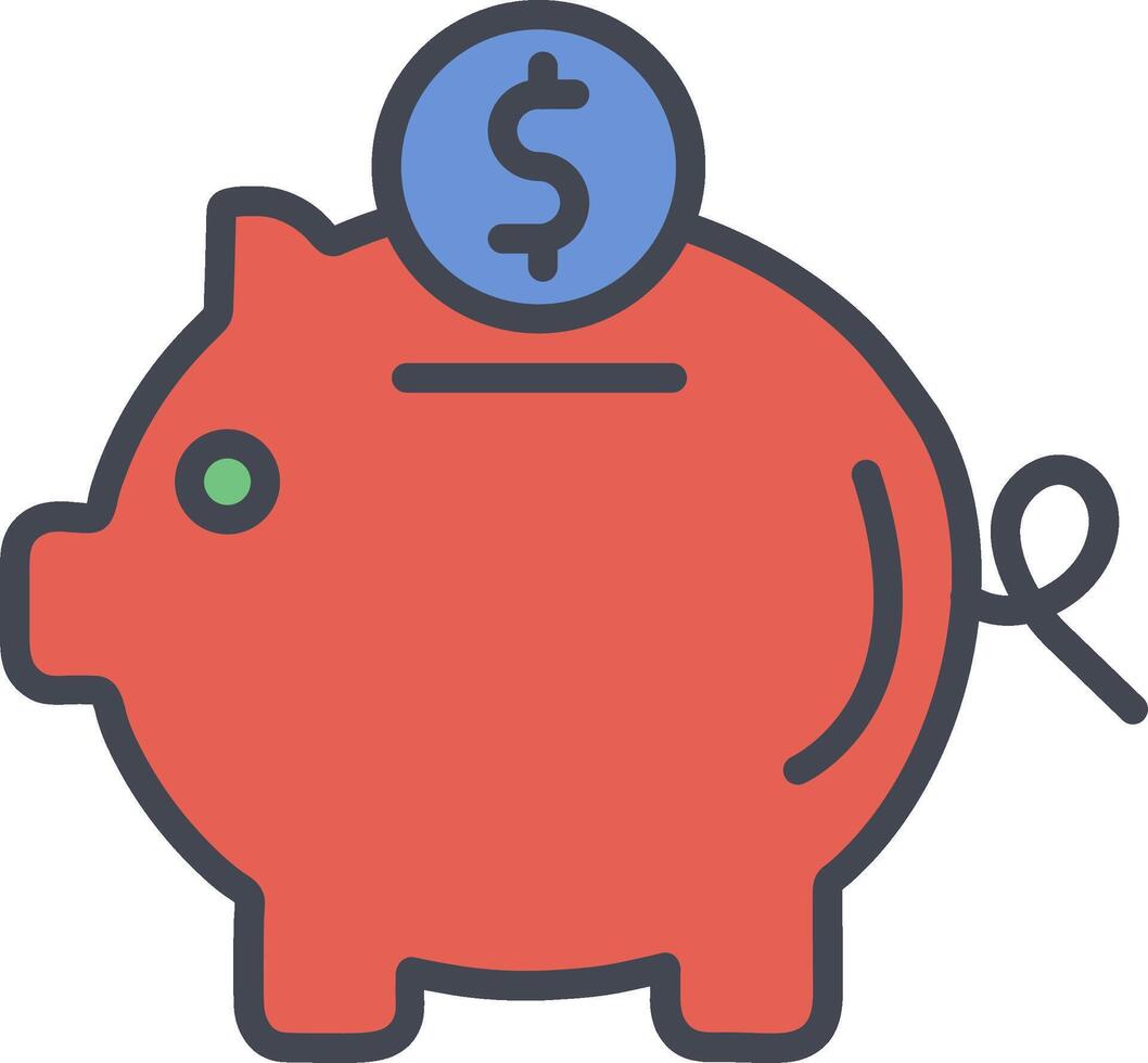 Piggy Bank Vector Icon