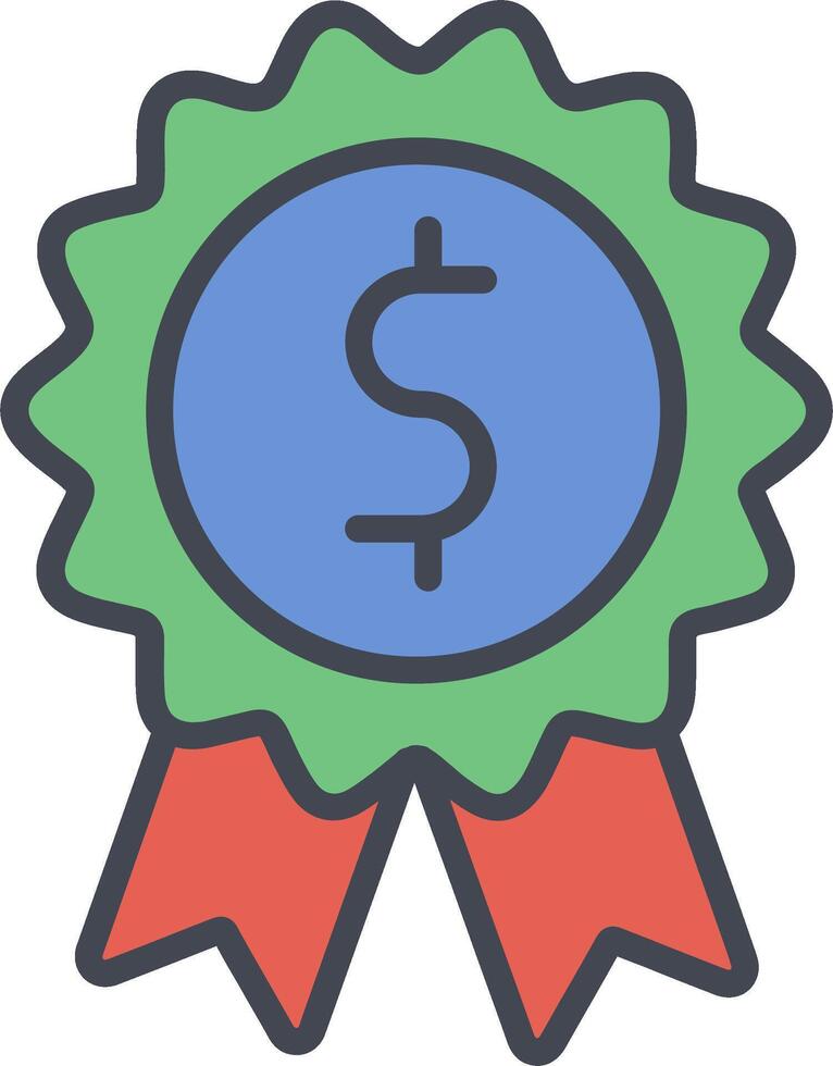 Dollar Badge Vector Icon