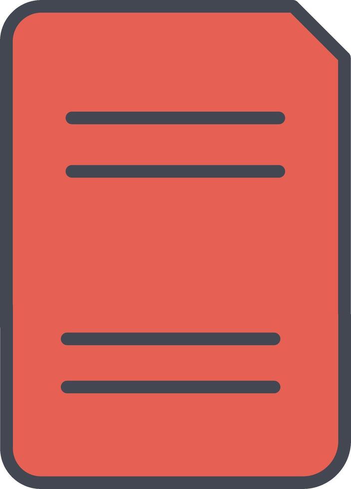 Split Document Vector Icon