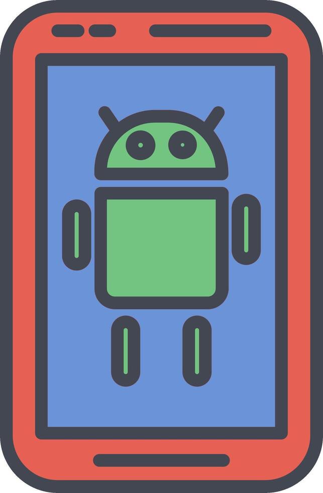 icono de vector de Android