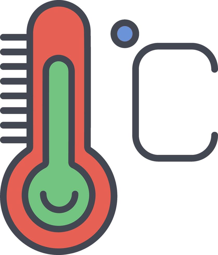 icono de vector de temperatura