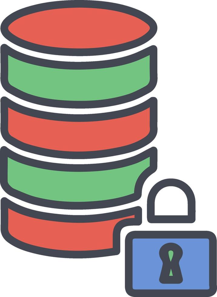 Encrypted Data Vector Icon