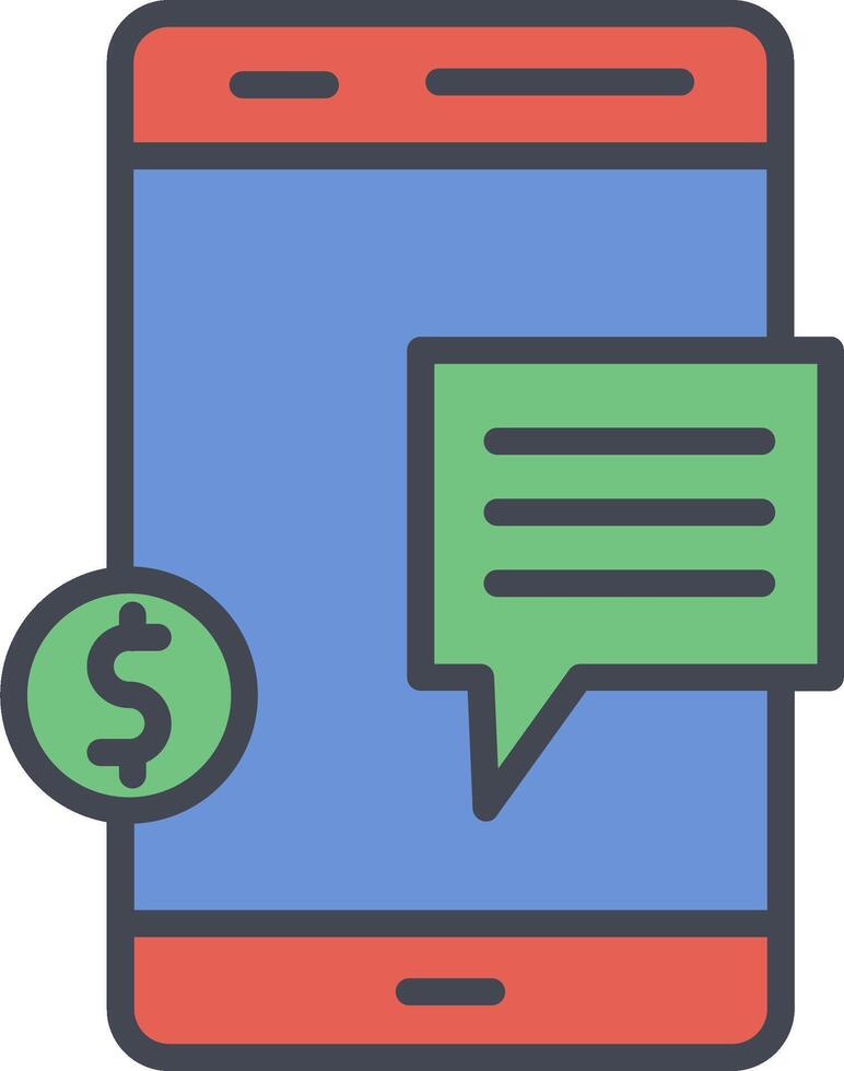 Money Talk Vector Icon