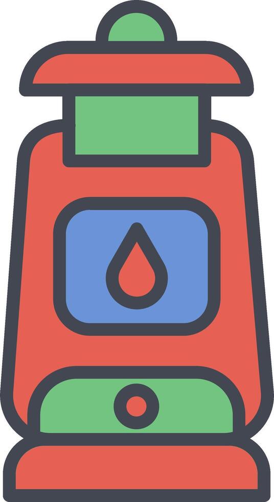 Oil Lamp Vector Icon