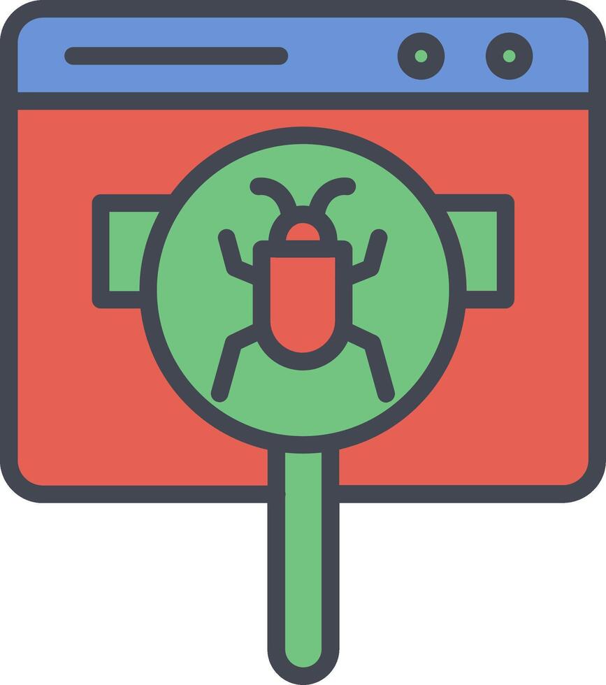 Web Bug Vector Icon