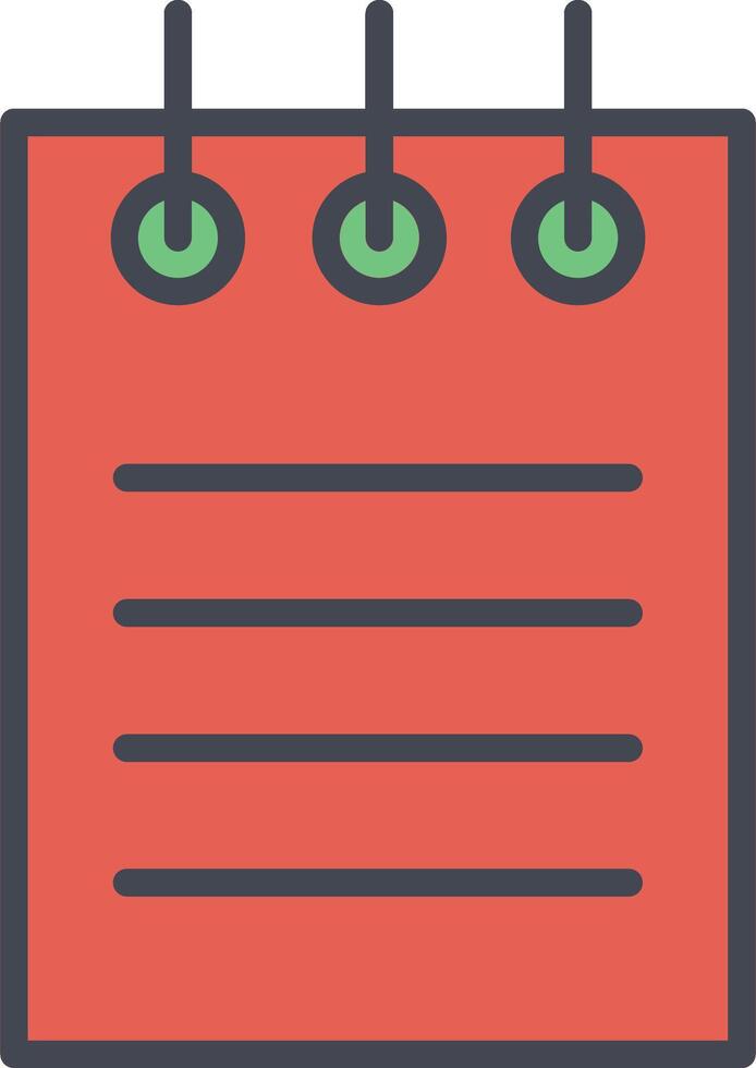 Notepad Vector Icon