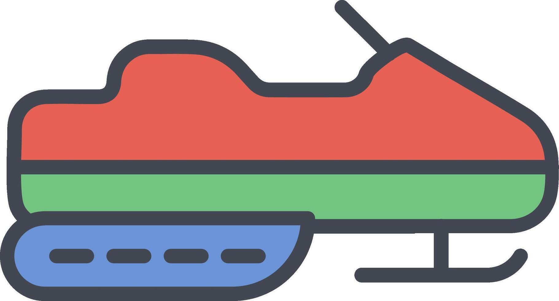 Snowmobile Vector Icon