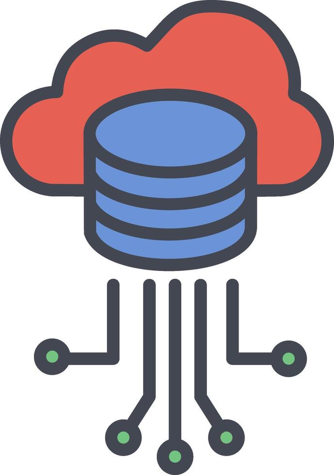 Storage Data Vector Icon