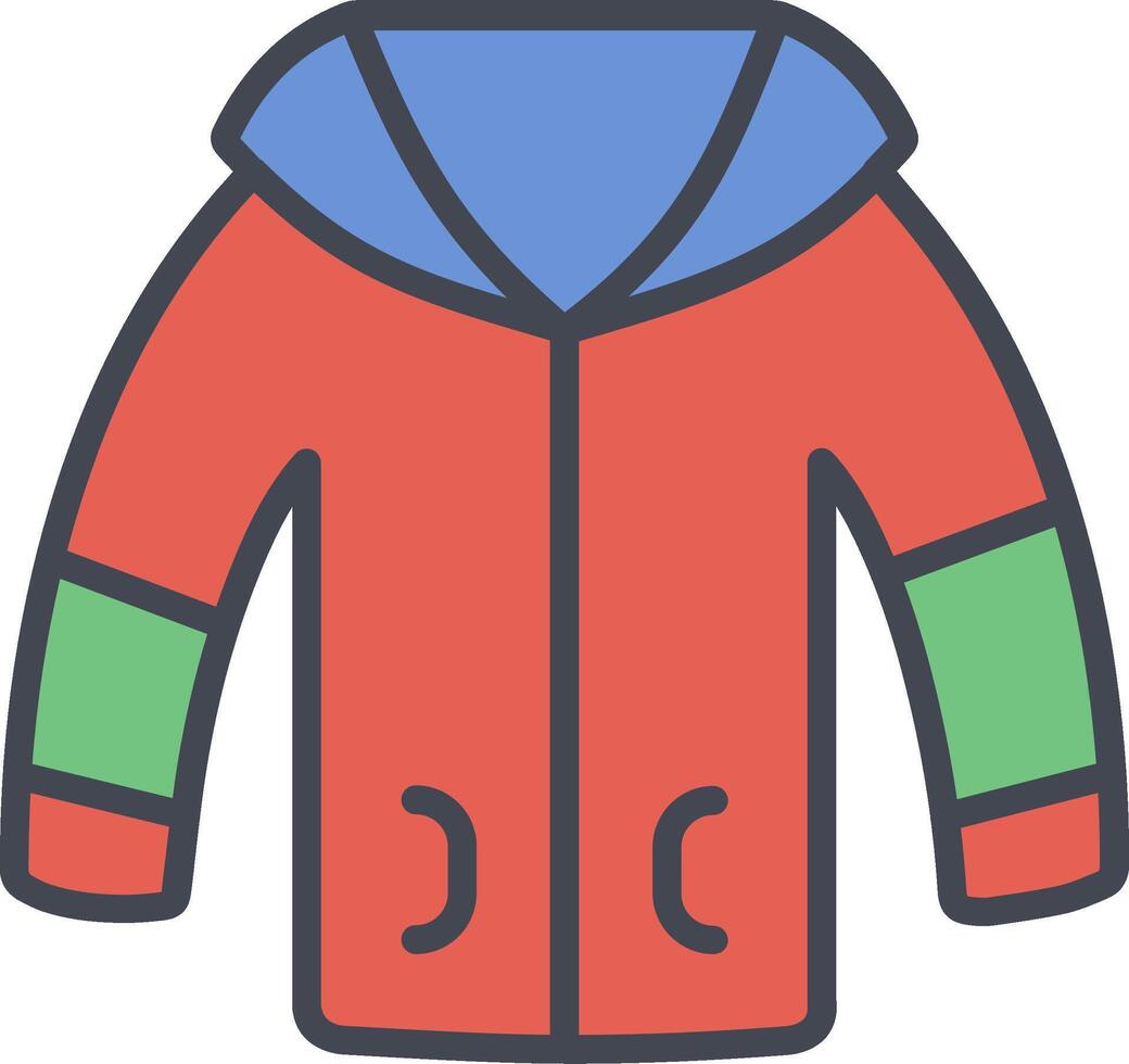 Winter Jacket Vector Icon