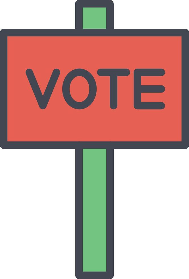 icono de vector de voto