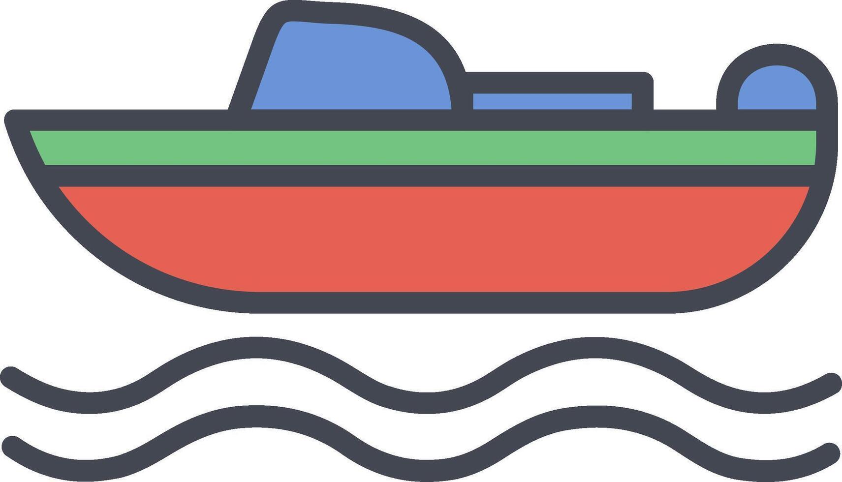 icono de vector de barco