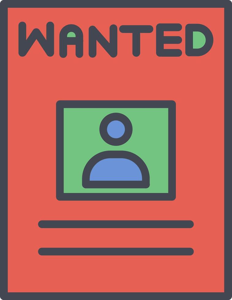 Wanted Poster Vector Icon